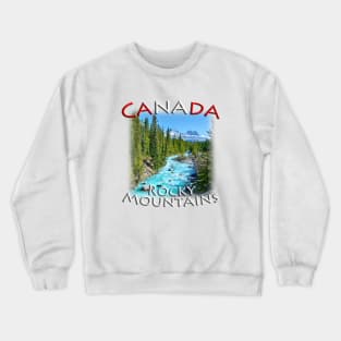 Canada Rocky Mountains - Mountain Stream Crewneck Sweatshirt